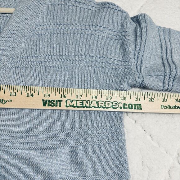 Cupcakes And Cashmere V-Neck Button Cardigan Sweater Light Blue Women’s Sz M - Picture 6 of 9